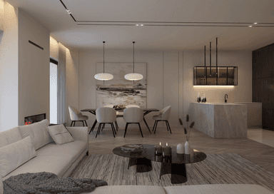 Wizualizacja domu jednorodzinnego New House 744 B w1