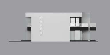 Elewacja boczna projektu domu New House 744 D
