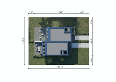 Usytuowanie projektu domu New House 744 D