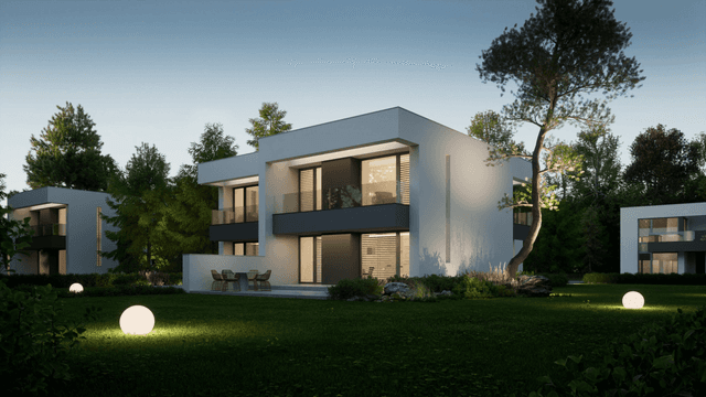 Wizualizacja domu jednorodzinnego New House 744 D