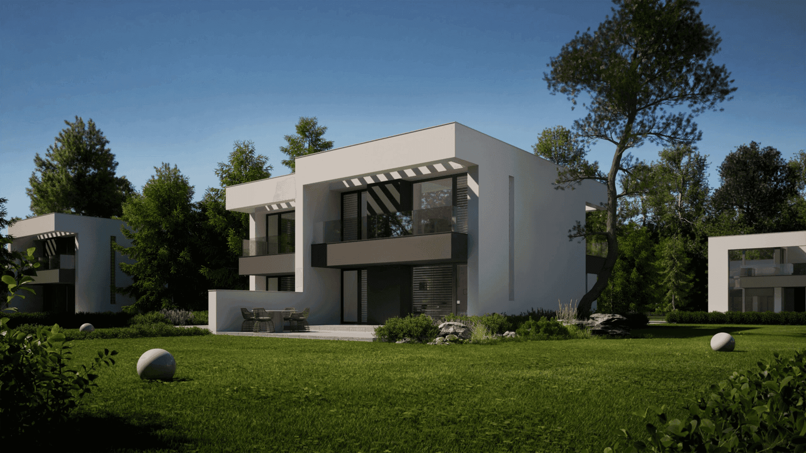 Wizualizacja domu jednorodzinnego New House 744 D