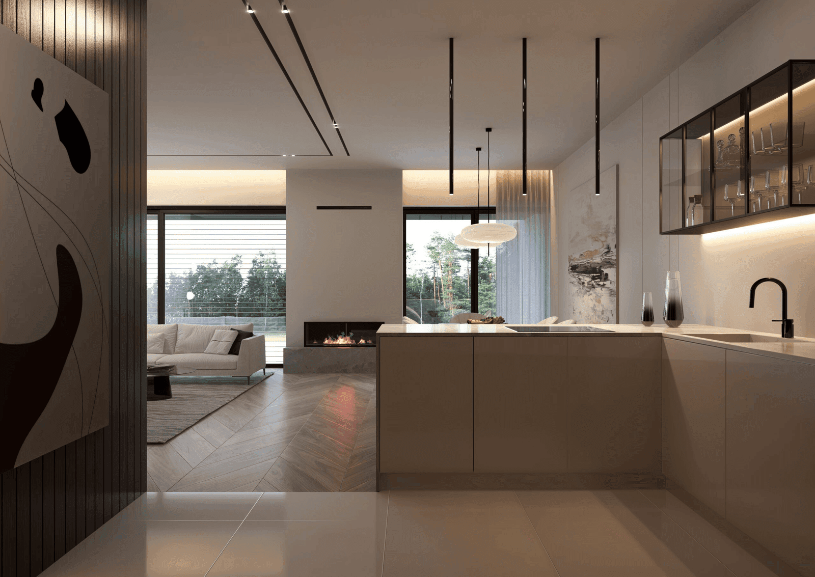 Wizualizacja domu jednorodzinnego New House 744 D