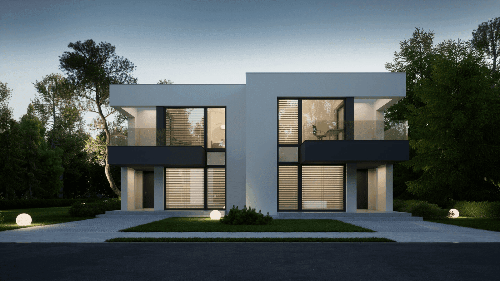 Wizualizacja domu jednorodzinnego New House 744 D