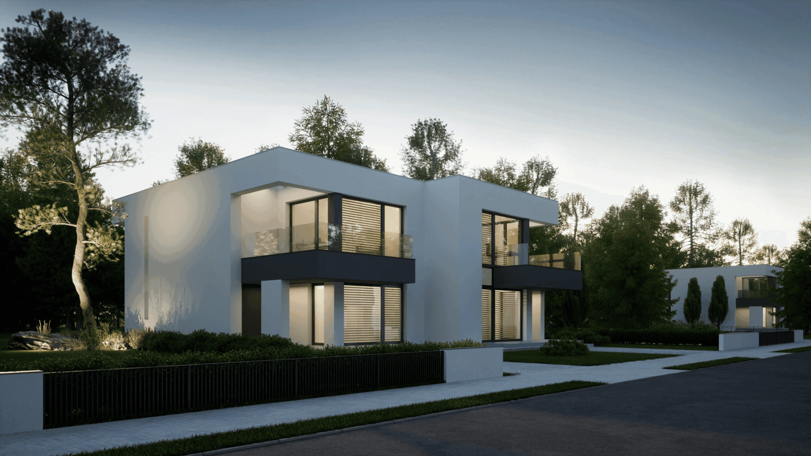 Wizualizacja domu jednorodzinnego New House 744 D