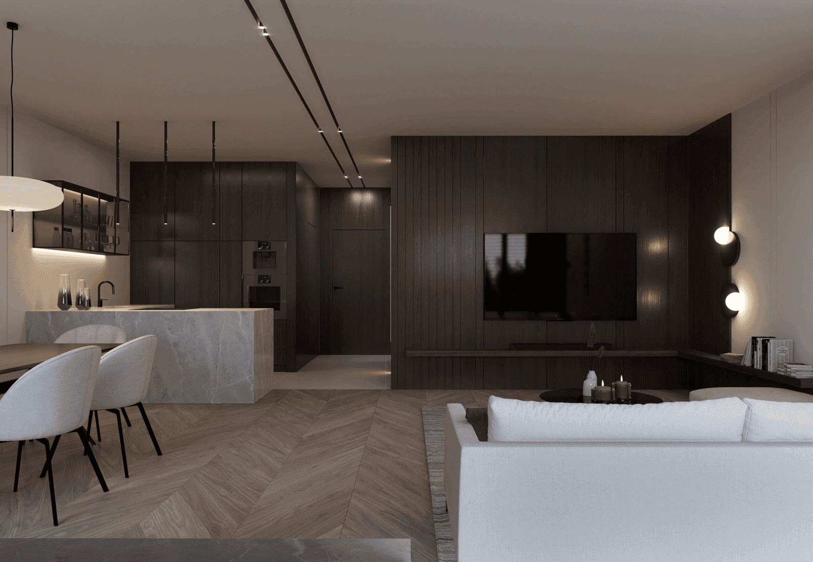 Wizualizacja domu jednorodzinnego New House 744 D G1