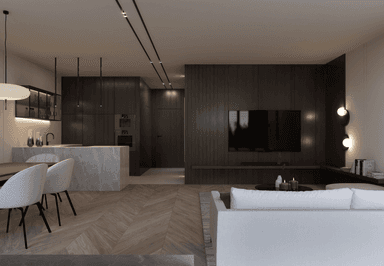 Wizualizacja domu jednorodzinnego New House 744 D G1