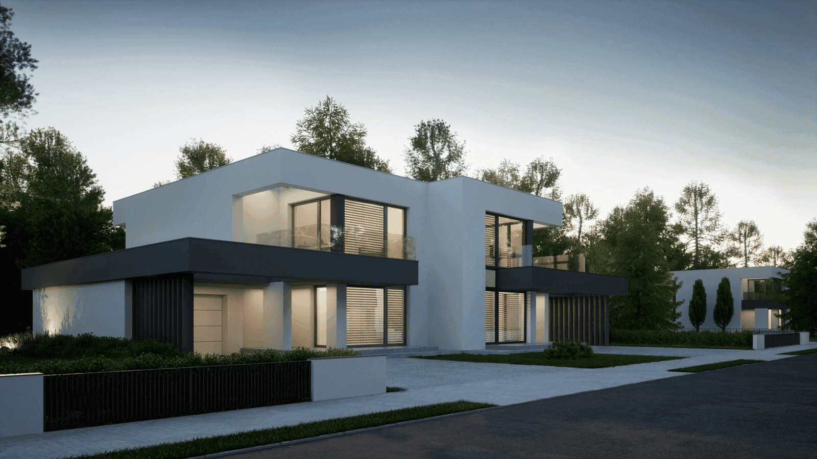 Wizualizacja domu jednorodzinnego New House 744 D G1