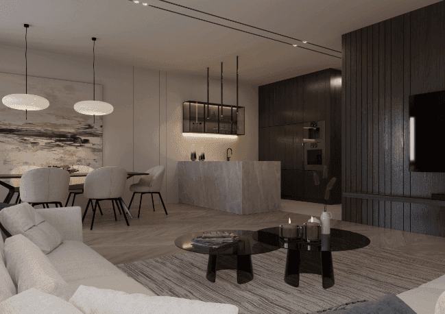 Wizualizacja domu jednorodzinnego New House 744 D w1