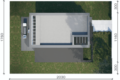 Usytuowanie projektu domu New House 744 G1