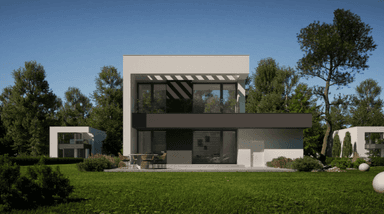Wizualizacja domu jednorodzinnego New House 744 G1