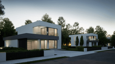 Wizualizacja domu jednorodzinnego New House 744 G1