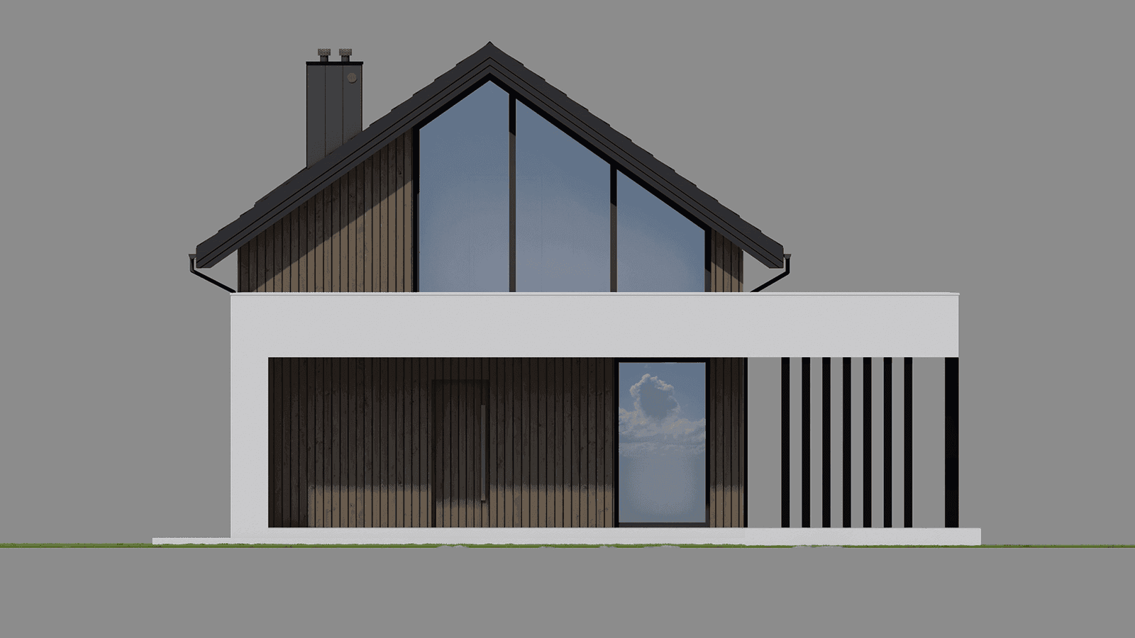 Elewacja frontowa domu New House 752