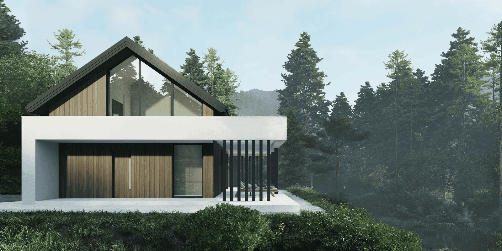 Wizualizacja domu jednorodzinnego New House 752