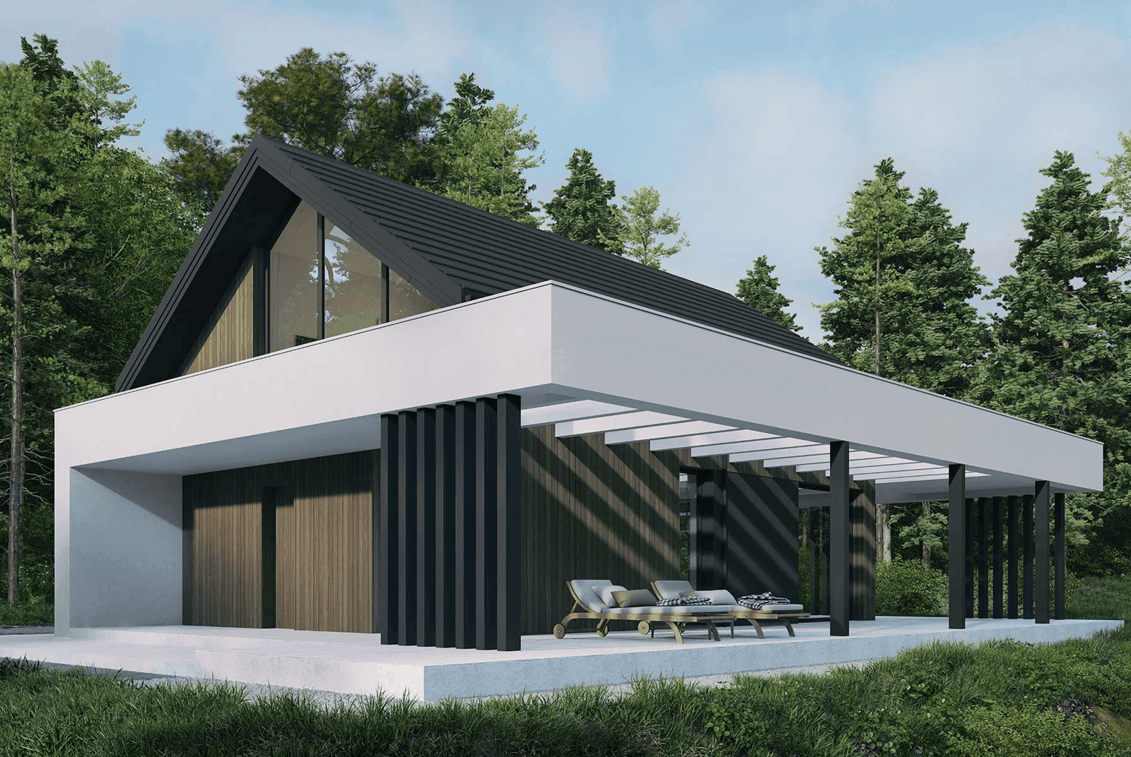 Wizualizacja domu jednorodzinnego New House 752