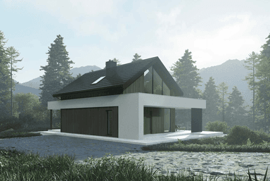 Wizualizacja domu jednorodzinnego New House 752