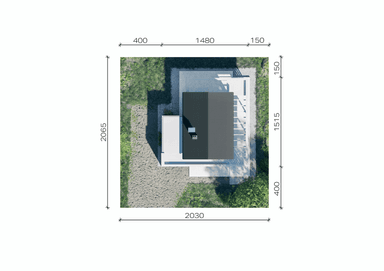 Usytuowanie projektu domu New House 752 G1