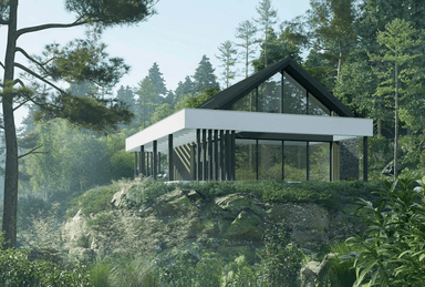 Wizualizacja domu jednorodzinnego New House 752 G1