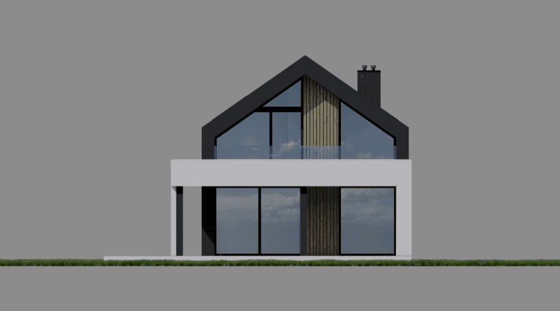 Elewacja tylna projektu domu New House 753