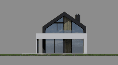 Elewacja tylna projektu domu New House 753