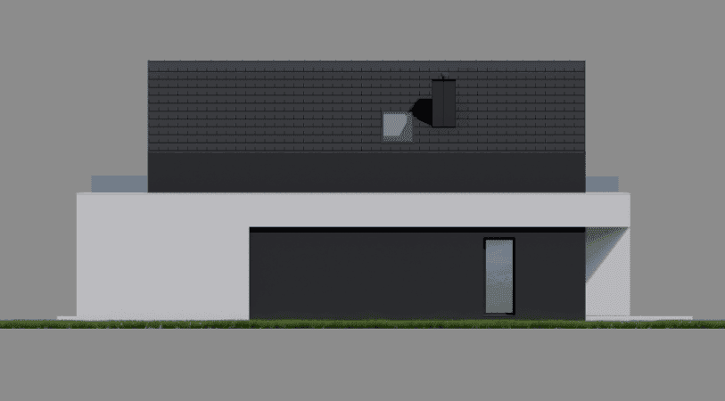 Elewacja boczna projektu domu New House 753