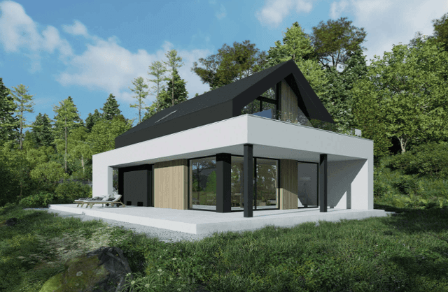 Wizualizacja domu jednorodzinnego New House 753