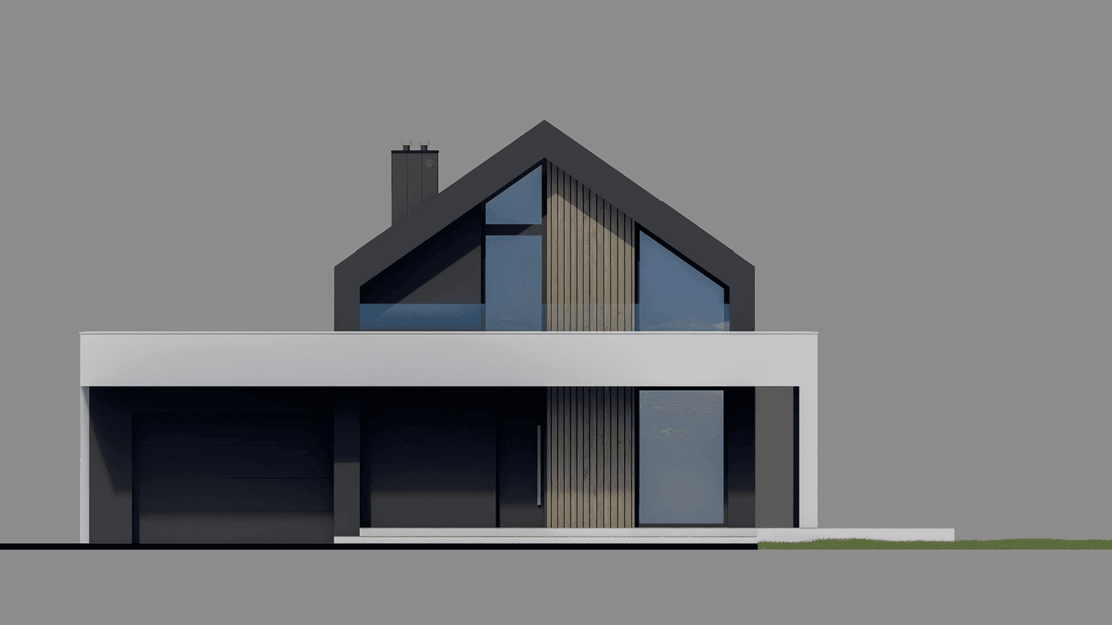 Elewacja frontowa domu New House 753 G1