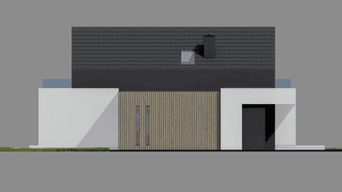 Elewacja boczna domu New House 753 G1