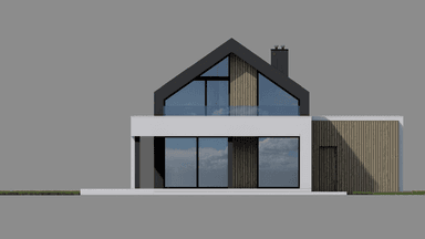 Elewacja tylna domu New House 753 G1