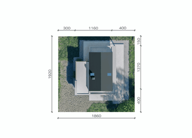 Usytuowanie projektu domu New House 753 G1