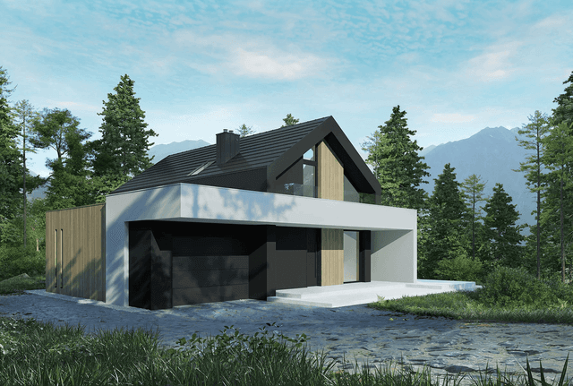 Wizualizacja domu jednorodzinnego New House 753 G1