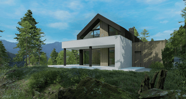 Wizualizacja domu jednorodzinnego New House 753 G1