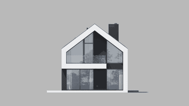 Elewacja tylna projektu domu New House 754