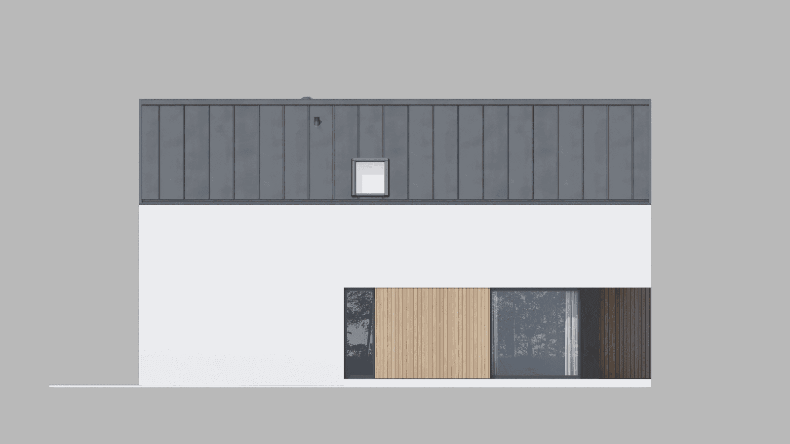 Elewacja boczna projektu domu New House 754