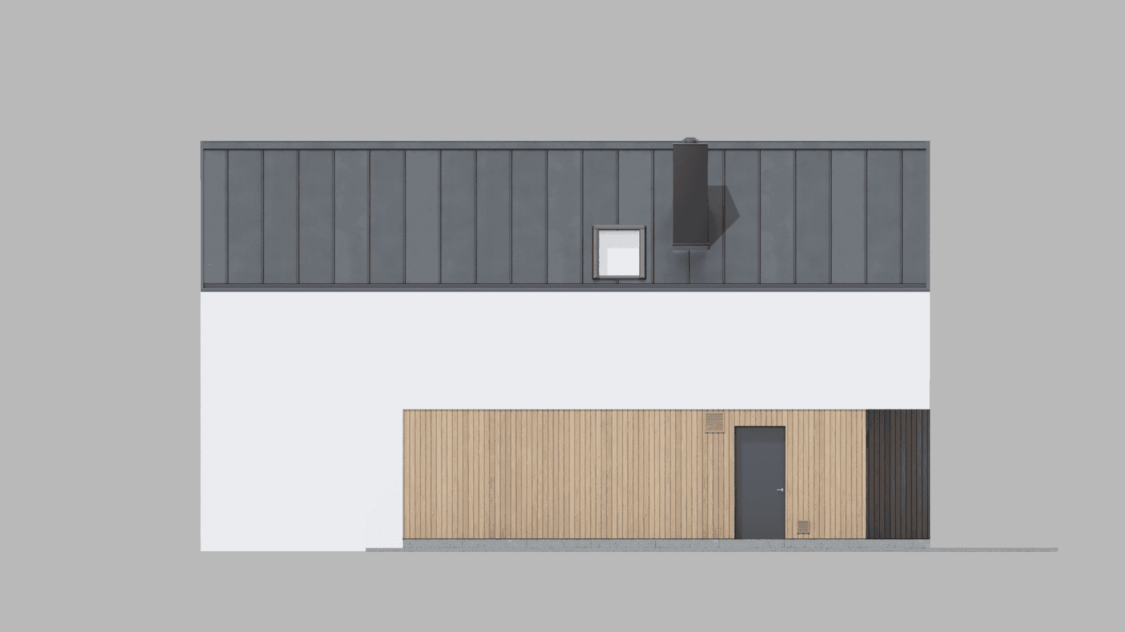 Elewacja boczna projektu domu New House 754