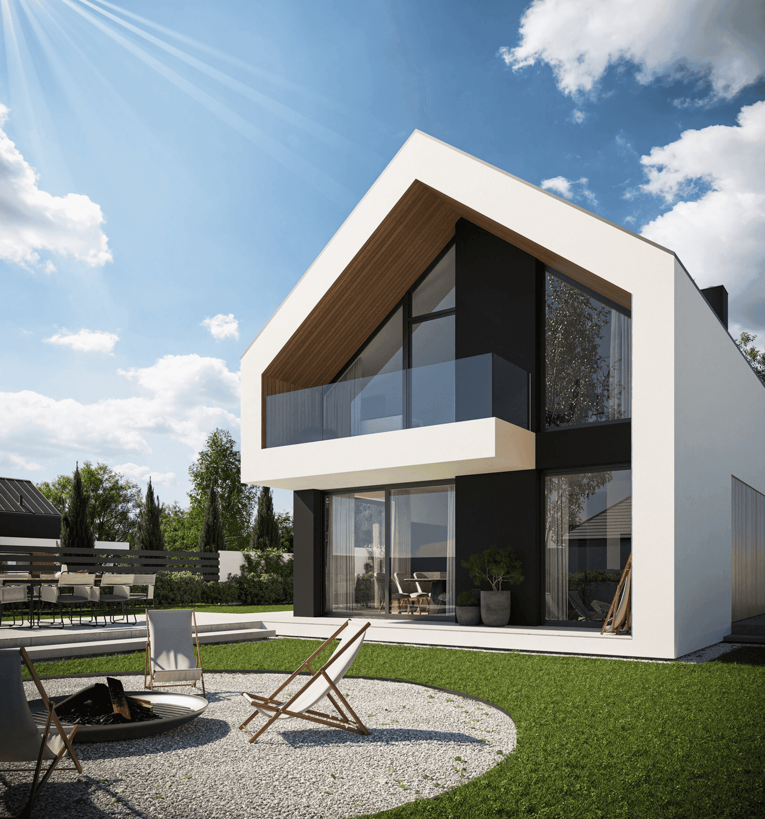 Wizualizacja domu jednorodzinnego New House 754