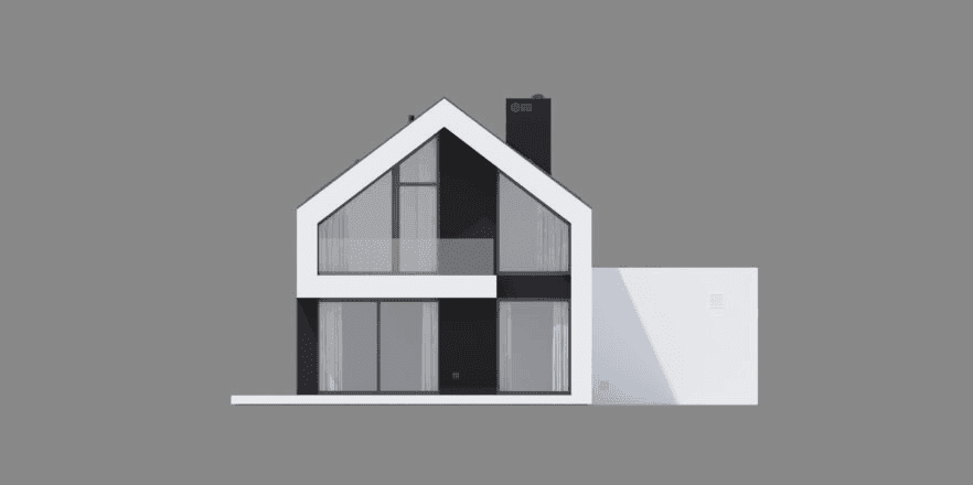 Elewacja tylna projektu domu New House 754 G1