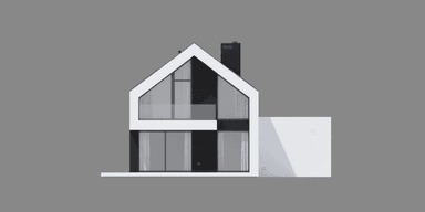 Elewacja tylna projektu domu New House 754 G1