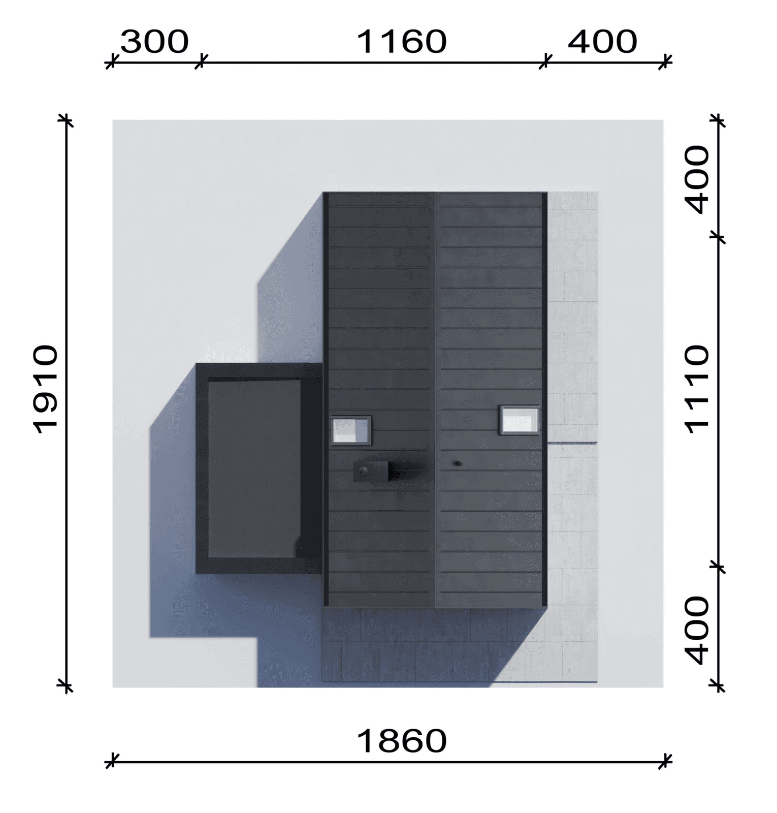 Usytuowanie projektu domu New House 754 G1