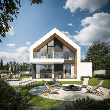 Wizualizacja projektu domu New House 754 G1