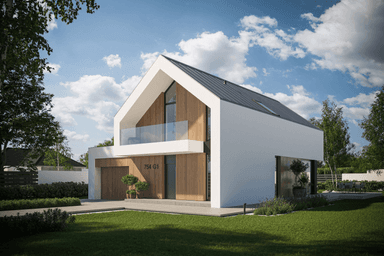 Wizualizacja projektu domu New House 754 G1