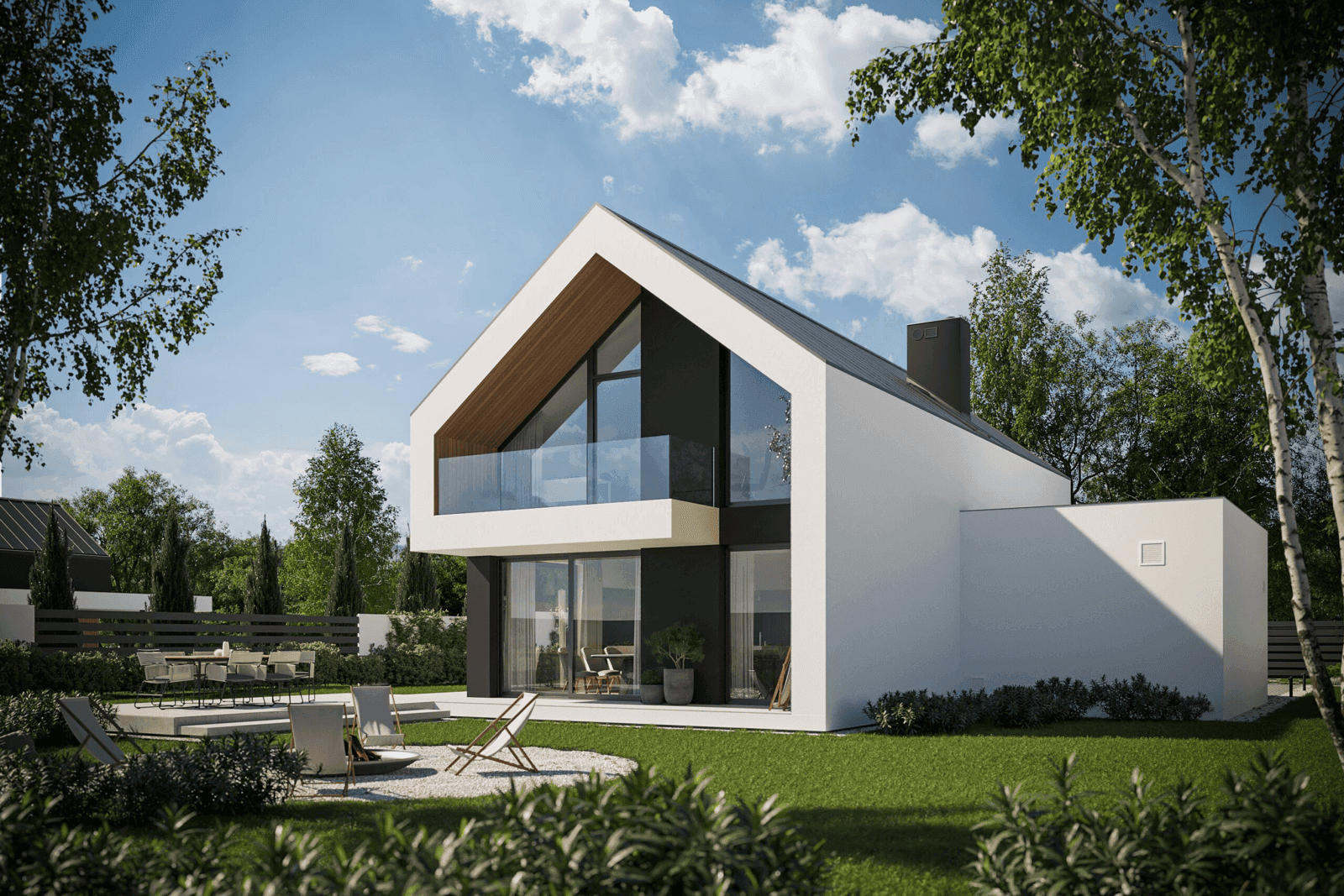 Wizualizacja projektu domu NewHouse 754 G1