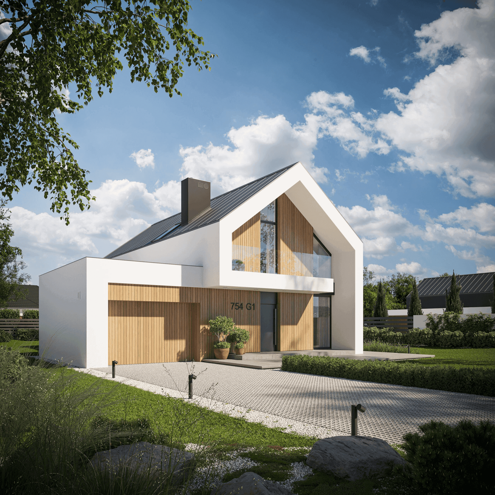 Wizualizacja projektu domu NewHouse 754 G1