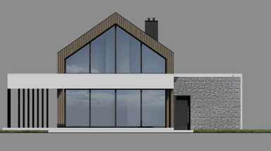 Elewacja tylna projektu domu New House 756 G1