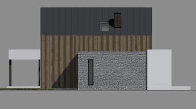 Elewacja boczna projektu domu New House 756 G1