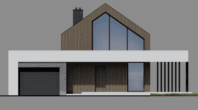 Elewacja frontowa projektu domu New House 756 G1