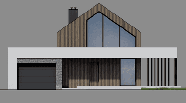 Elewacja frontowa projektu domu New House 756 G1