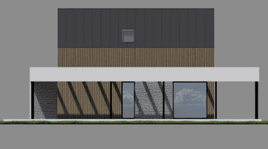 Elewacja boczna projektu domu New House 756 G1