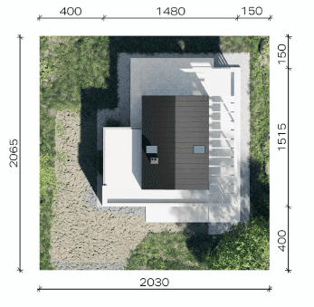 Usytuowanie projektu domu New House 756 G1