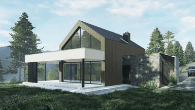 Wizualizacja domu jednorodzinnego New House 756 G1