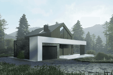 Wizualizacja domu jednorodzinnego New House 756 G1